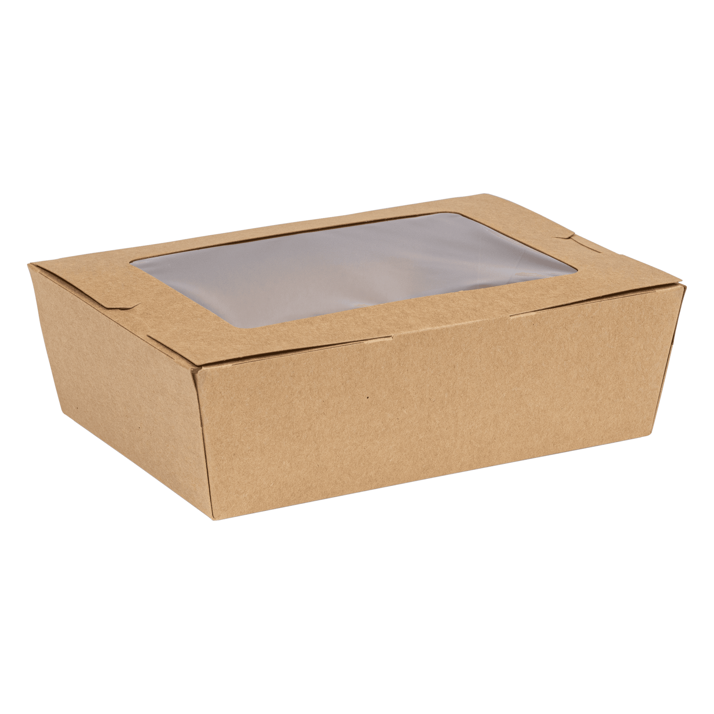 INNOBOX EDGE™ #3 Take-Out Box Kraft With Window Leak Resistant 160/Case