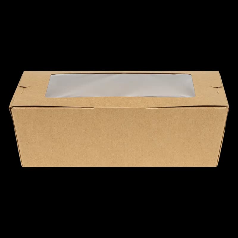 INNOBOX EDGE™ #3 Take-Out Box Kraft With Window Leak Resistant 160/Case