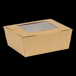 INNOBOX EDGE™ #8 Take-Out Box Kraft With Window Leak Resistant 240/Case
