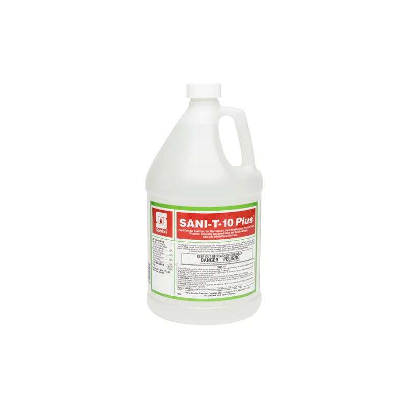 Sani-T-10 Plus® Unscented Food Service Sanitizer 1 GAL Multi Surface Neutral RTU Quat 4/Case