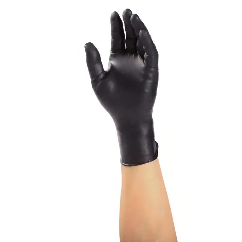 Black Rhino Gloves Large (LG) Black Heavy Nitrile Powder-Free Latex Free Textured 100 Count/Box 10 Box/Case