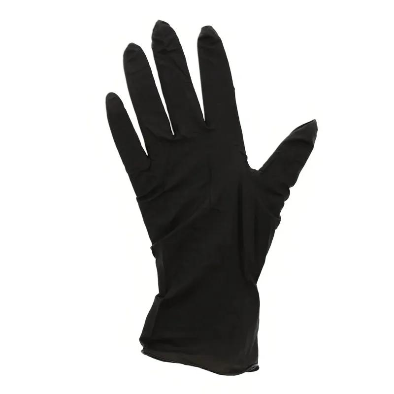 Black Rhino Gloves Large (LG) Black Heavy Nitrile Powder-Free Latex Free Textured 100 Count/Box 10 Box/Case