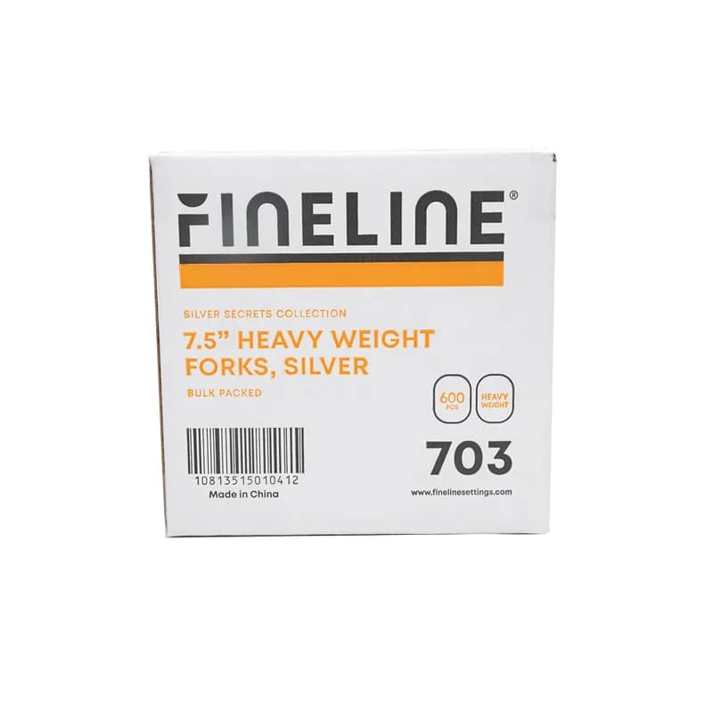 Fork 7 IN Plastic Silver 600/Case