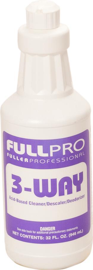Fuller 3-Way Peppermint Cleaner & Deodorizer Descaler 32 OZ 9.5% Hydrochloric Acid 12/Case