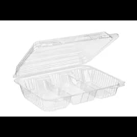 Cookie/Donut Dessert Container 3 Compartment Clamp Style 212/Case