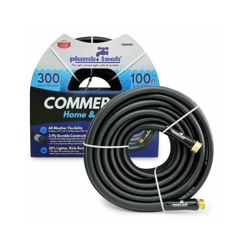 Hot Water Hose 100 FT Black 1/Each
