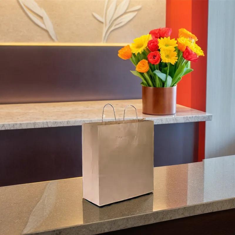 Victoria Bay Shopper Bag 16X11X19.25 IN Paper Kraft Gusset 200/Case