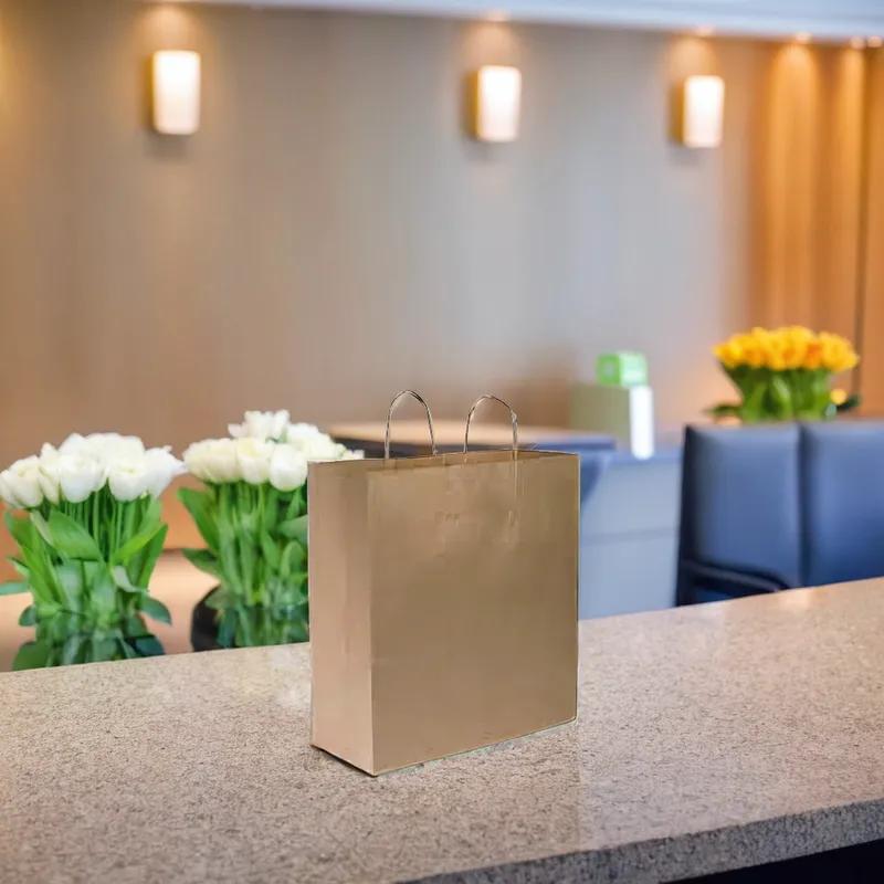 Victoria Bay Shopper Bag 16X11X19.25 IN Paper Kraft Gusset 200/Case