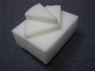 Foam End Cap 2.75X13.25X32 IN White Polyethylene Foam D/C Laminated 2 Piece Set 2.2 1/Each