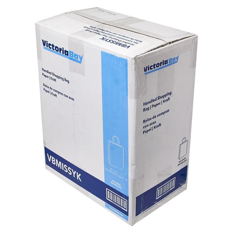 Victoria Bay Shopper Bag 10X5X13 IN Paper #81 Kraft Gusset 250/Case
