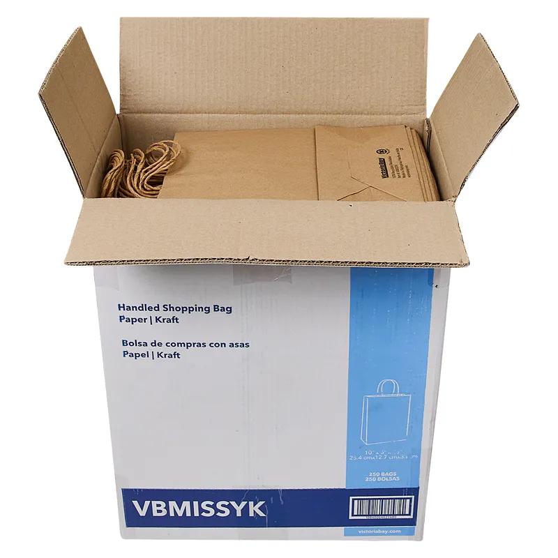 Victoria Bay Shopper Bag 10X5X13 IN Paper #81 Kraft Gusset 250/Case
