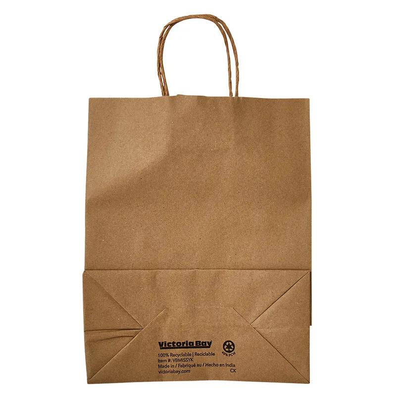 Victoria Bay Shopper Bag 10X5X13 IN Paper #81 Kraft Gusset 250/Case