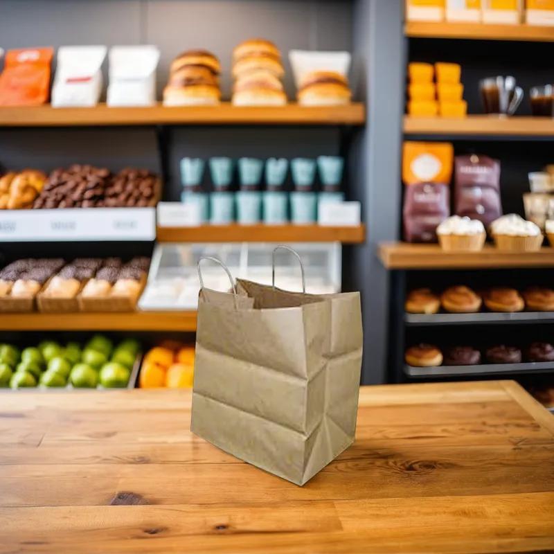 Victoria Bay Shopper Bag 14X8X14 IN Paper Kraft Gusset 200/Case