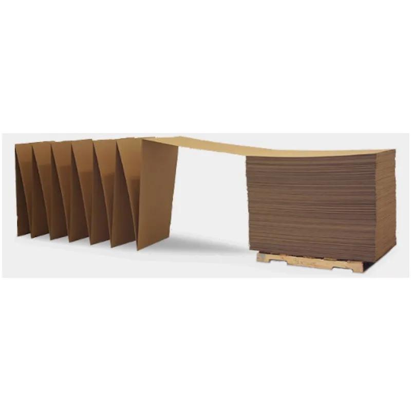 Corrugated Sheet 60X35 IN Kraft Cardboard B/C-Flute 275# Fanfold Scored 1/Each