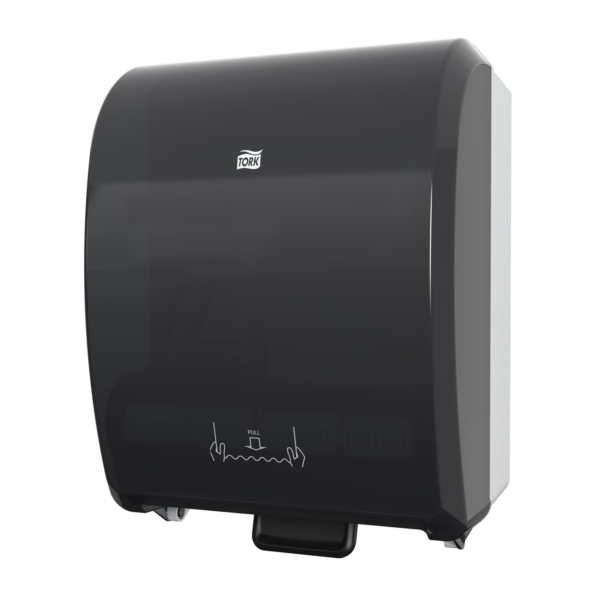 Tork Optiserv H80 Paper Towel Dispenser 9.32X12.32X15.95 IN Plastic Translucent Black Printed 1/Each