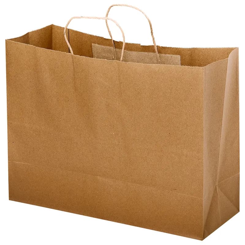 Victoria Bay Shopper Bag 16X6X12 IN Paper Kraft Gusset 250/Case