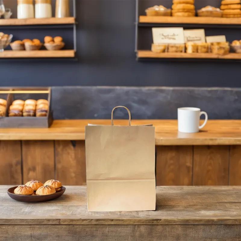 Victoria Bay Shopper Bag 13X6X15.75 IN Paper Kraft Gusset 250/Case