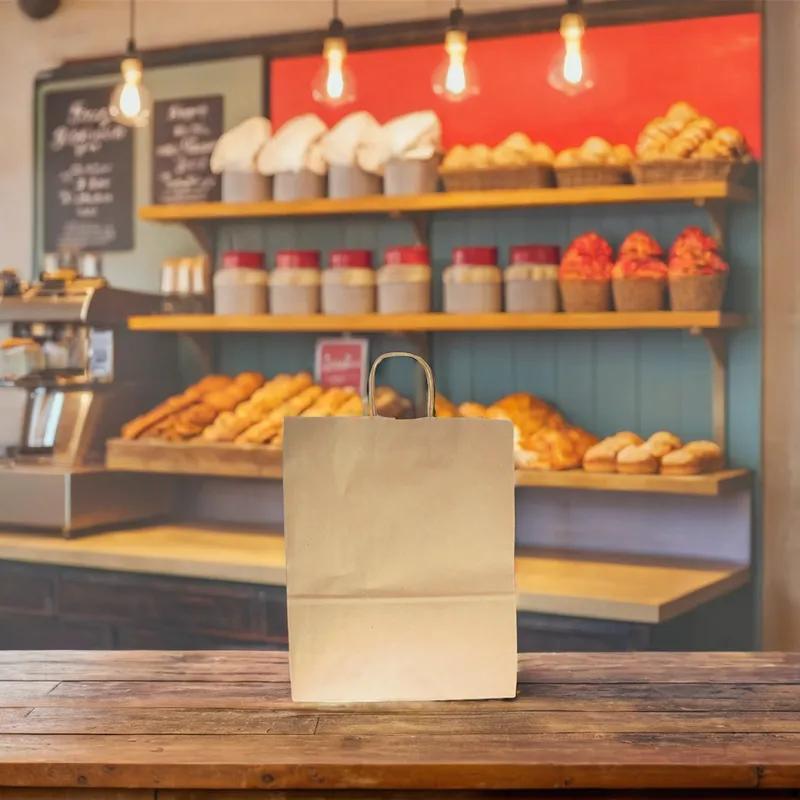 Victoria Bay Shopper Bag 13X6X15.75 IN Paper Kraft Gusset 250/Case