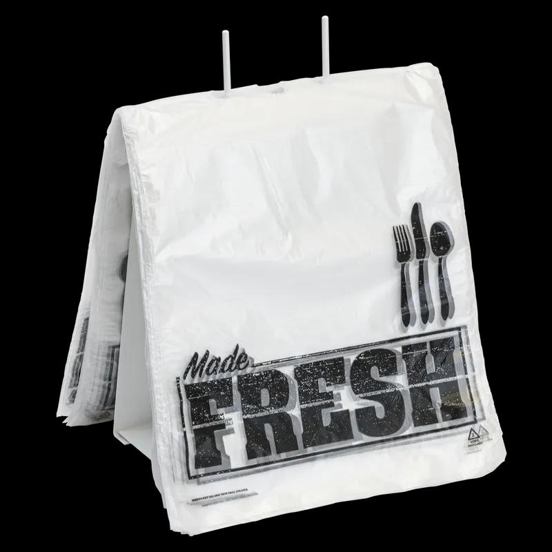 Deli Bag 9.5X10 IN High-Density Polyethylene (HDPE) Clear Made Fresh With Flip Top Closure 2000/Case