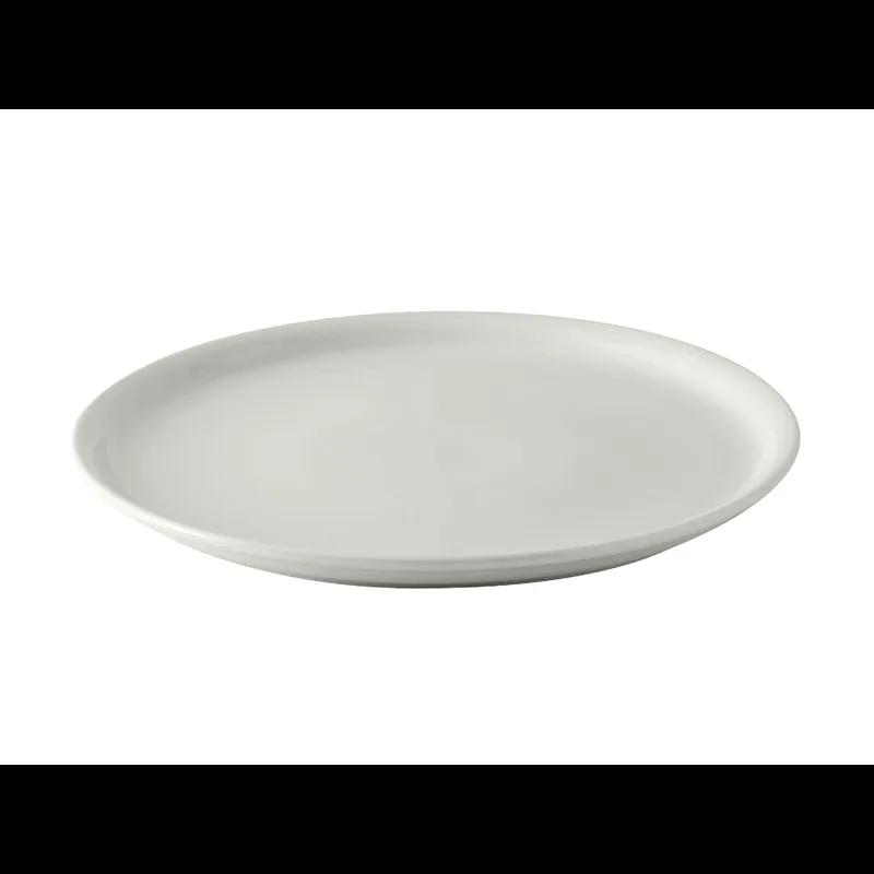 Pizza Plate 13.125 IN China Porcelain White Round Narrow Rim Fully Vitrified 6/Case