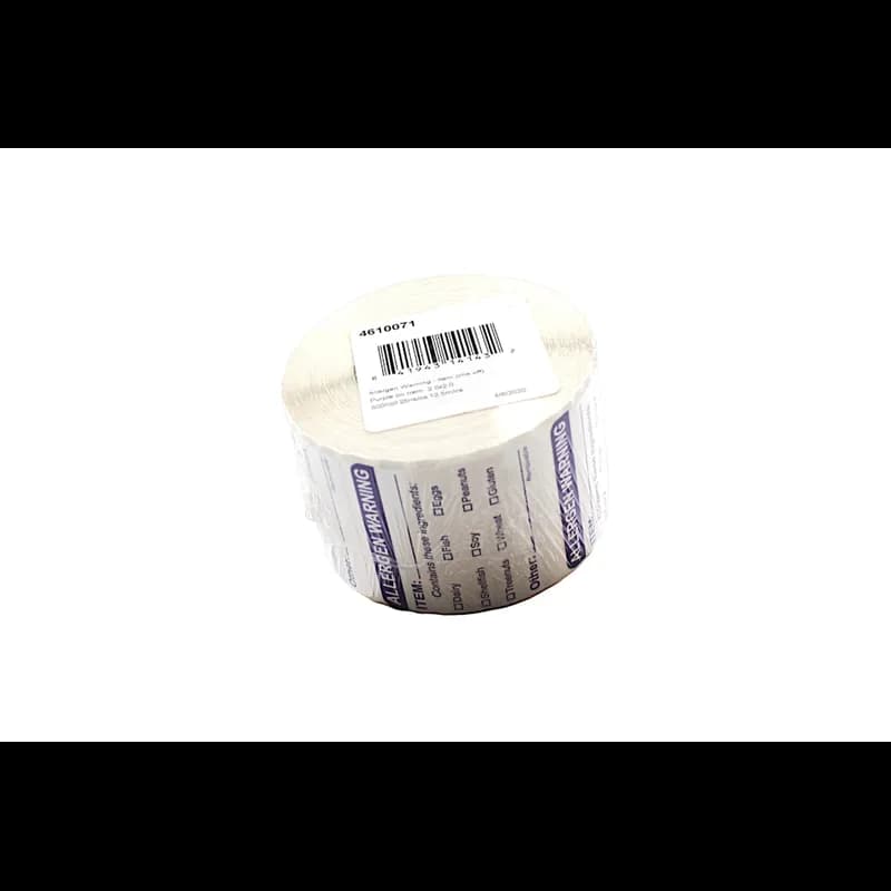 Allergen Warning Item Checkoff Expiration Allergen Label 2X2 IN Purple Removable 500 Count/Roll 25 Rolls/Case