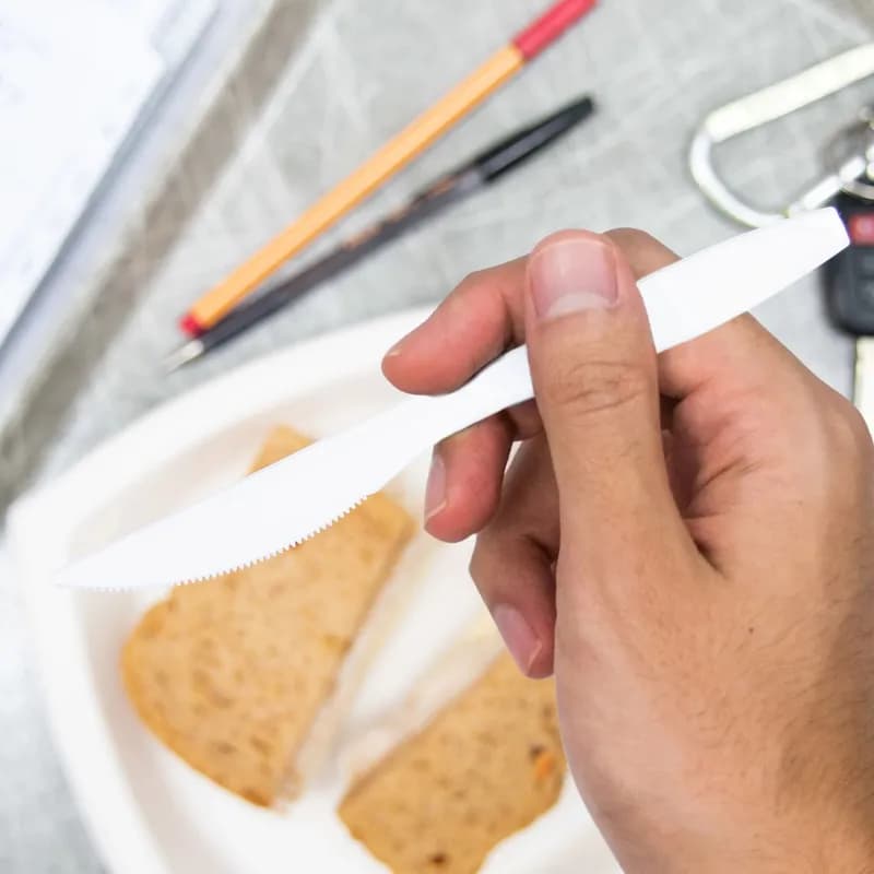 Solo® Impress™ Knife 7.45 IN PS White Heavyweight Boxed 100 Count/Box 10 Box/Case 1000 Count/Case