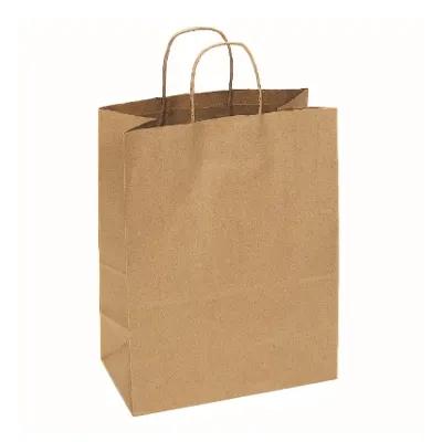 Duro® Shopper Bag 10X7X12 IN Kraft Paper 60# Kraft Bistro With Handle 250/Case