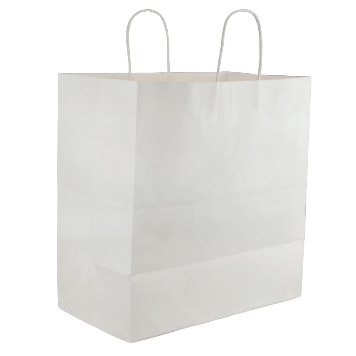 Victoria Bay Shopper Bag 14X8X14 IN Paper White Gusset 200/Case