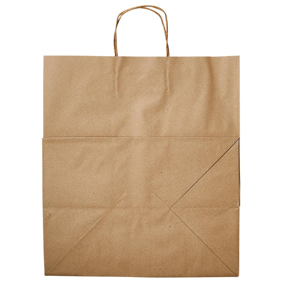 Victoria Bay Shopper Bag 14X10X15.25 IN Paper #81 Kraft With Handle 200/Case