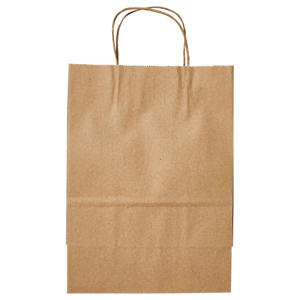 Victoria Bay Shopper Bag 8X4.5X10.25 IN Paper #81 Kraft With Handle Gusset 250/Case