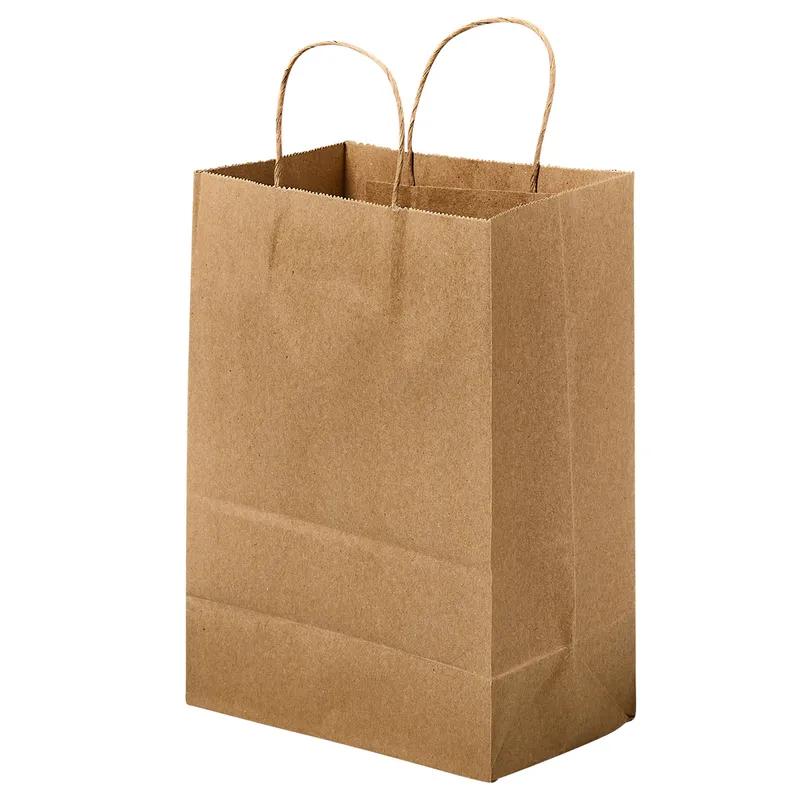 Victoria Bay Shopper Bag 8X4.5X10.25 IN Paper #81 Kraft With Handle Gusset 250/Case