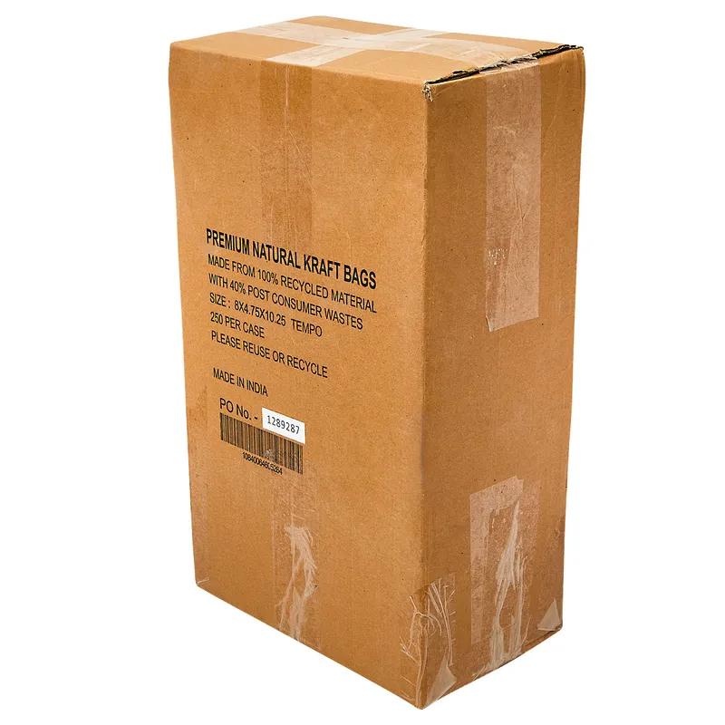 Victoria Bay Shopper Bag 8X4.5X10.25 IN Paper #81 Kraft With Handle Gusset 250/Case