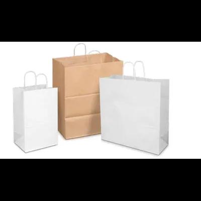 Victoria Bay Shopper Bag 10X7X12 IN Paper White With Handle 250/Case
