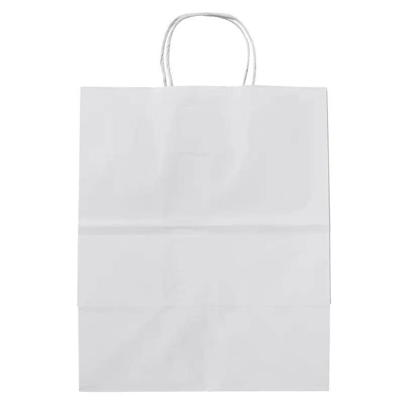 Victoria Bay Shopper Bag Medium (MED) 10X6.75X12 IN Paper #81 White With Handle 250/Case
