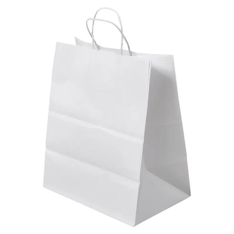 Victoria Bay Shopper Bag Medium (MED) 10X6.75X12 IN Paper #81 White With Handle 250/Case