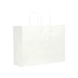 Victoria Bay Shopper Bag 16X6X12 IN Paper White Gusset 250/Case