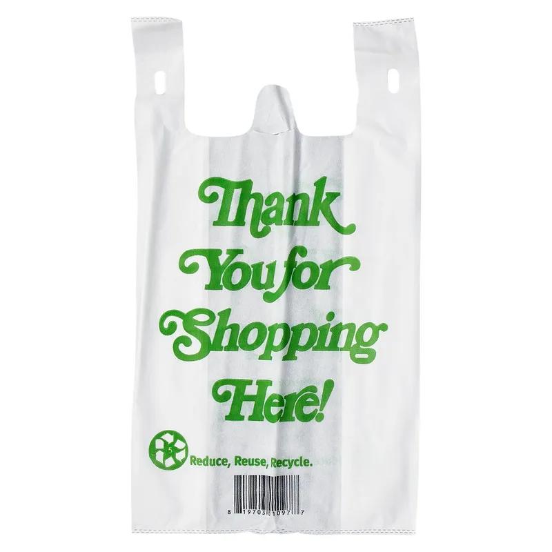 Victoria Bay Bag 12X7X23 IN 10 LB Non-Woven Polypropylene (NWPP) White Printed T-Shirt Reusable 200/Case