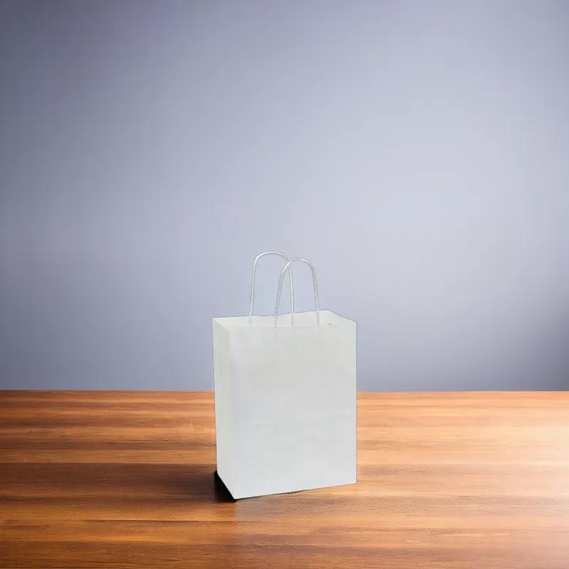 Victoria Bay Shopper Bag 13X7X17 IN Paper White With Handle 250/Case