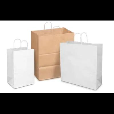 Victoria Bay Shopper Bag 8X4.75X10.25 IN Paper White Gusset 250/Case