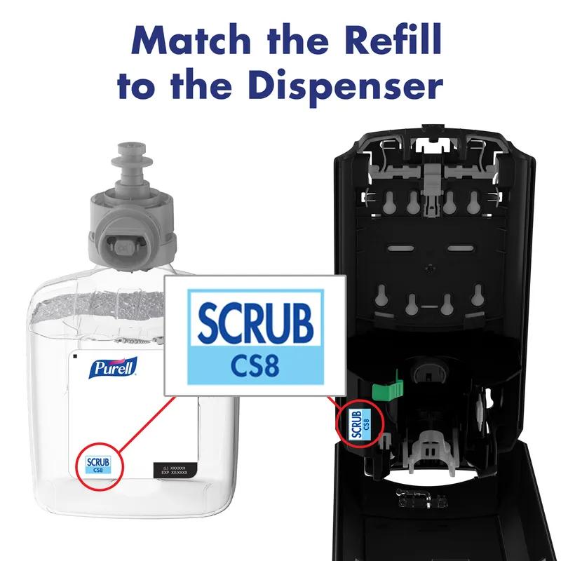 Purell® CS8 Surgical Scrub Hand Soap Dispenser 1200 mL 3.93X5.79X10.31 IN White Touchless 1/Each