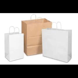 Victoria Bay Shopper Bag 9X5.75X13.5 IN Paper White Gusset 200/Case