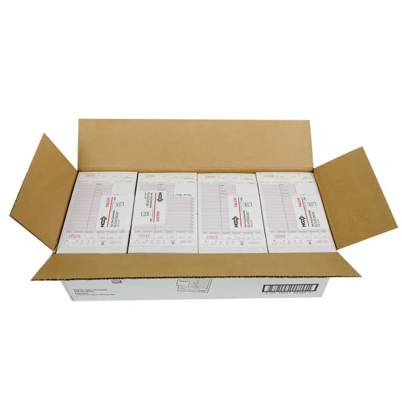 Guest Check 4.25X7.25 IN Paper Maroon Medium-Wide 2-Part Carbonless Shrink Wrapped 2000/Case