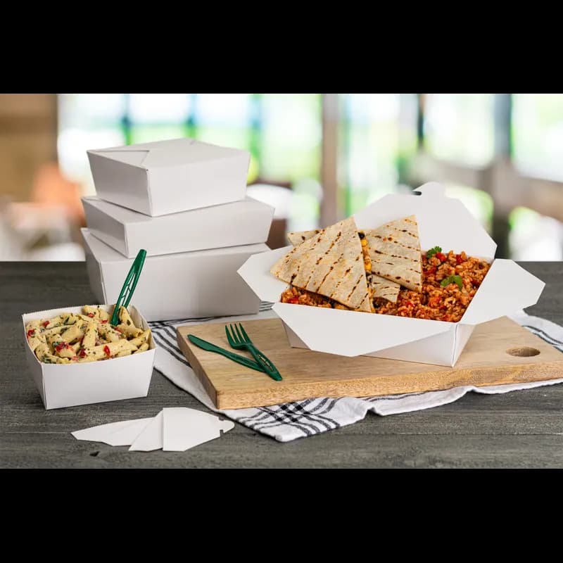 INNOBOX EDGE™ #8 Take-Out Box 6X4.75X2.5 IN White 130/Case