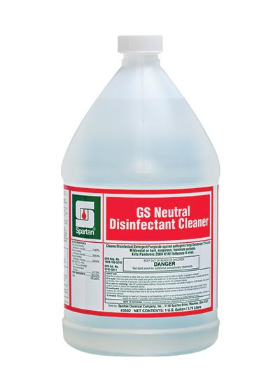 Green Solutions® Neutral Disinfectant Cleaner® Unscented One-Step 1 GAL Multi Surface Neutral Concentrate Quat 4/Case