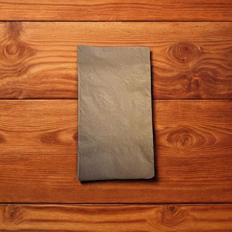 Victoria Bay Dinner Napkins 15X17 IN 4.25X7.25 IN Kraft Virgin Kraft Paper 2PLY 1/8 Fold 150 Count/Pack 20 Packs/Case