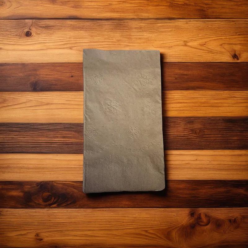 Victoria Bay Dinner Napkins 15X17 IN 4.25X7.25 IN Kraft Virgin Kraft Paper 2PLY 1/8 Fold 150 Count/Pack 20 Packs/Case