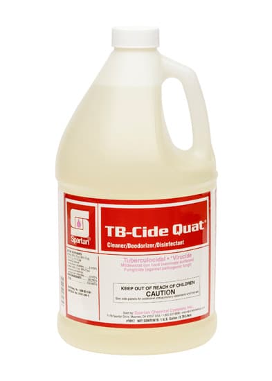 TB-Cide Quat® Lemon One-Step Disinfectant 1 GAL Alkaline RTU Quat 4/Case