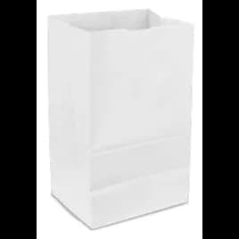 Bag 12# 7.06X4.5X13.75 IN 12 LB Paper 40# White With Self-Opening (SOS) Closure Gusset 500/Bundle