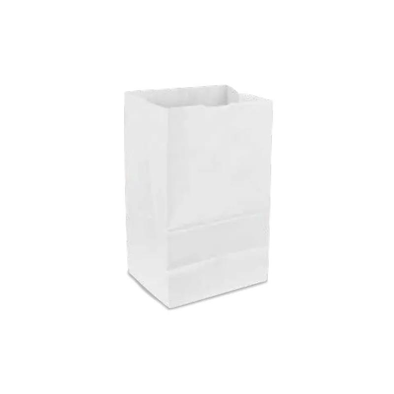 Bag 12# 7.06X4.5X13.75 IN 12 LB Paper 40# White With Self-Opening (SOS) Closure Gusset 500/Bundle