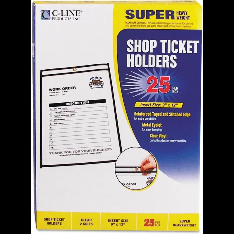 Job Ticket Holder 9X12 IN Clear 25/Box